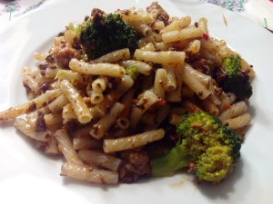 Pasta con verduras