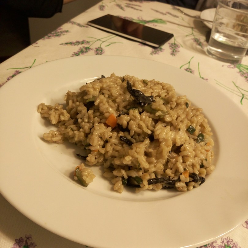 Arroz cremoso con setas