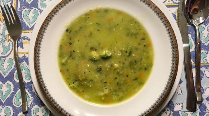 #Sopa de #verduras y #quinoa